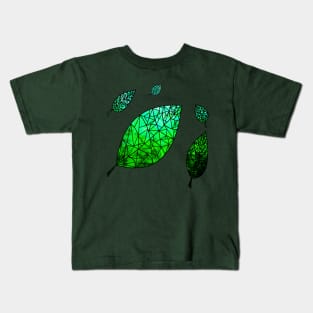 Leaf and glass Kids T-Shirt